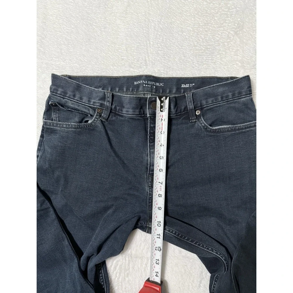 Banana Republic‎ Traveler Jeans Mens 33x30 Blue Slim Tapered Stretch